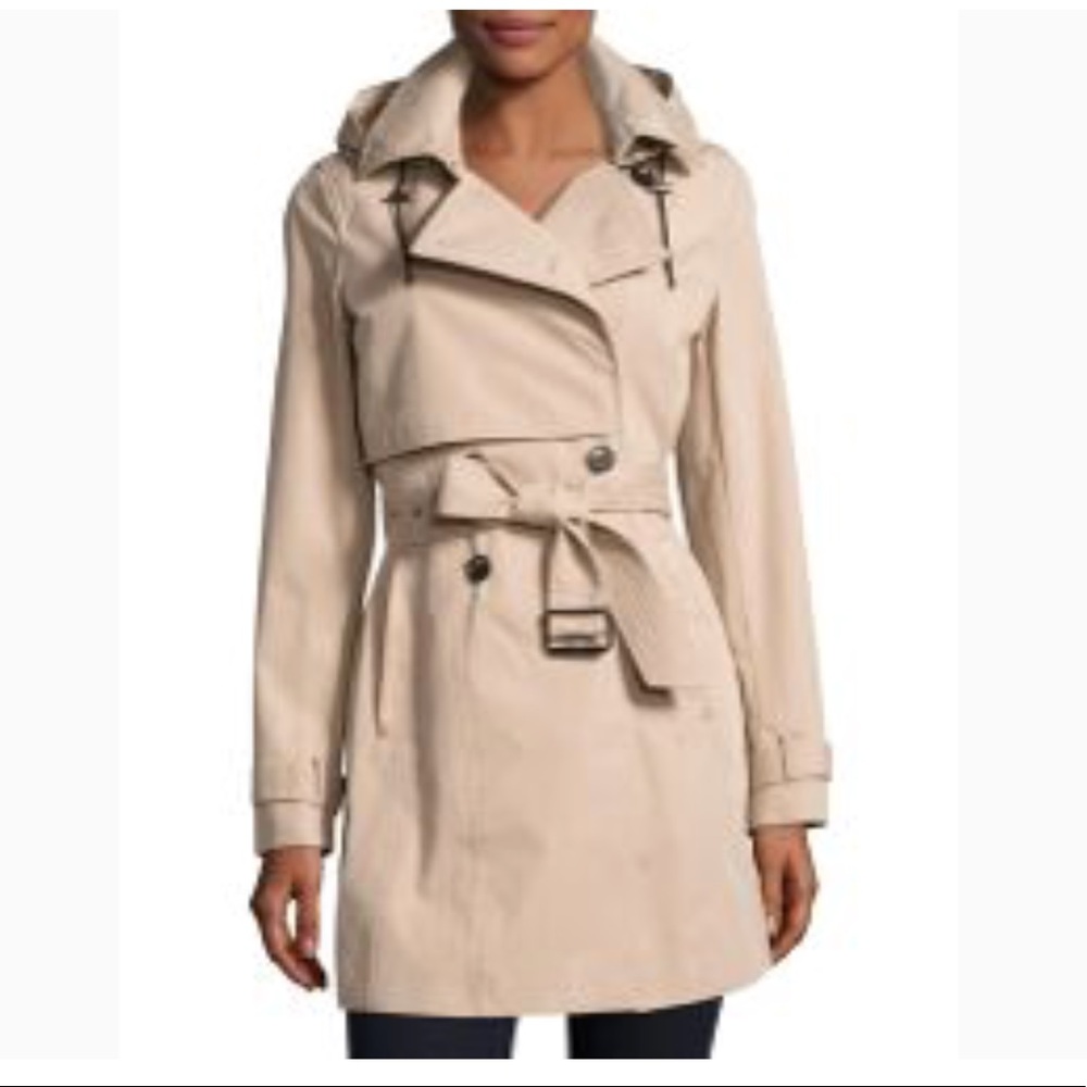 Mark new york tech-cotton trench coat